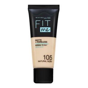 Maybelline Fit Me! Foundation Matte + Poreless folyékony make-up matt hatású 105 Natural Ivory 30 ml kép