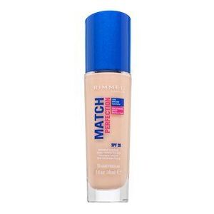 Rimmel London Match Perfection 24HR SPF20 Foundation folyékony make-up az egységes és világosabb arcbőrre 010 Porcelain 30 ml kép
