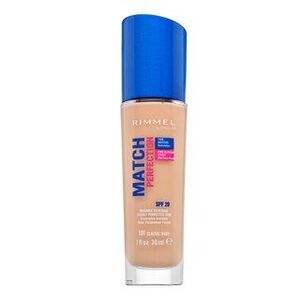 Rimmel London Match Perfection 24HR SPF20 Foundation folyékony make-up az egységes és világosabb arcbőrre 101 Classic Ivory 30 ml kép