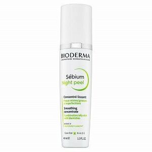 Bioderma Sébium Night Peel Smoothing Concentrate Éjszakai szérum az egységes és világosabb arcbőrre 40 ml kép