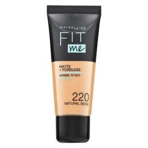 Maybelline Fit Me! Foundation Matte + Poreless folyékony make-up matt hatású 220 Natural Beige 30 ml kép