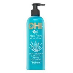 CHI Aloe Vera Curls Defined Curl Enhancing Shampoo tápláló sampon göndör hajra 340 ml kép