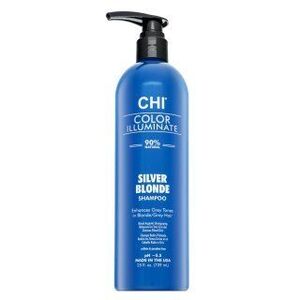 CHI Color Illuminate Silver Blonde Blue Shampoo tonizáló sampon platinaszőke és ősz hajra 739 ml kép