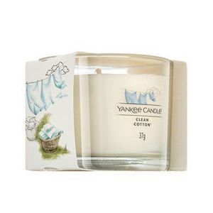 Yankee Candle Clean Cotton fogadalmi gyertya 37 g kép