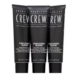 American Crew Precision Blend Natural Gray Coverage hajfesték férfiaknak Medium Natural 4-5 3 x 40 ml kép