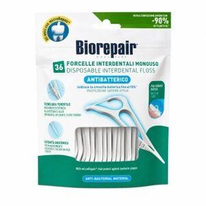 Biorepair Disposable Interdental Floss Fogköztisztító fogselyem nyéllel 36 pcs kép