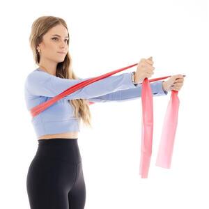 Fitnesz gumiszalag edzéshez, ellenállás 2 – 4 kg, piros kép