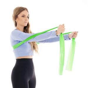 Fitnesz gumiszalag edzéshez, ellenállás 5 – 8 kg, zöld kép