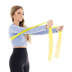 Fitnesz gumiszalag edzéshez, ellenállás 1 – 2 kg, sárga kép