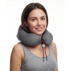 Ergonomikus memóriahabos utazópárna, antracit kép