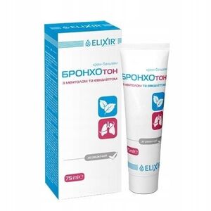 Bronchoton krém-balzsam mentollal és eukaliptusszal – Elixir – 75 ml kép