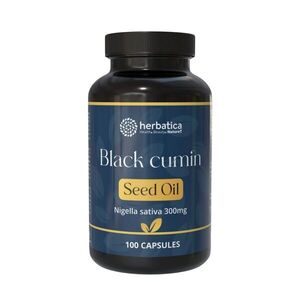 Feketekömény-magolaj (Nigella sativa) kapszulában / 300 mg - 100 kapszula - Herbatica kép