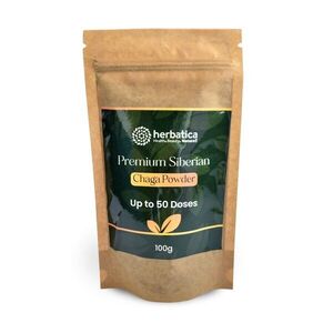 100% prémium szibériai chaga finom por - 100 g - Herbatica kép