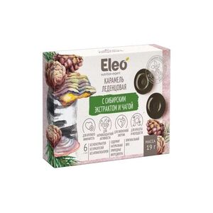 Karamellcukorkák szibériai kivonattal és chagával - 6 db/19 g - ELEO kép