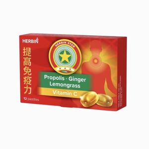 Herbin gyömbéres szopogató pasztilla propolisszal és C-vitaminnal, 12 db kép