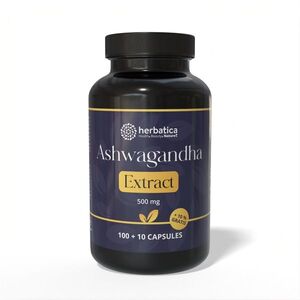 Ashwagandha vegán kapszula – 7% withanolid-kivonat – 110 kapszula – Herbatica kép