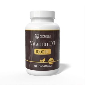 Herbatica D3-vitamin 1000 NE – 110 softgel kapszula kép