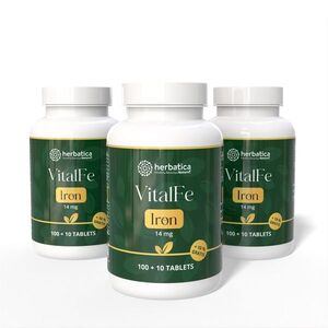 Kedvezményes szett: 3x Vas 14 mg – 110 tabletta – Herbatica kép
