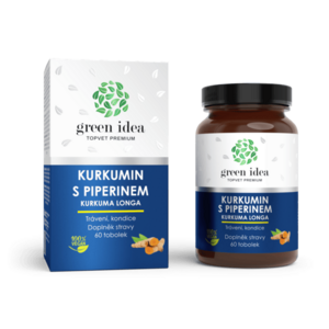 Green idea Kurkumin piperinnel – gyógynövény-kivonat, 60 kapszula kép