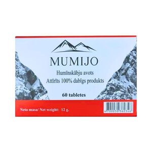 Altaji múmijó Shilajit – 60 tabletta – BIOVIT LLC kép