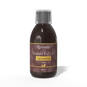 Lipozomális K2 + D3 vitamin - 200 ml - Herbatica kép