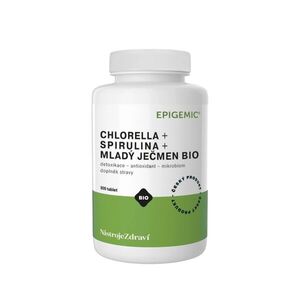 Chlorella + Spirulina + Fiatal árpa BIO - 800 tabletta - Epigemic® kép