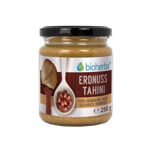 100% földimogyoró-tahini őrölt, héjas mogyorószemekből – 250 g – Bioherba kép