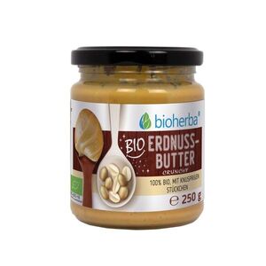 100% bio crunchy mogyoróvaj – 250 g – Bioherba kép