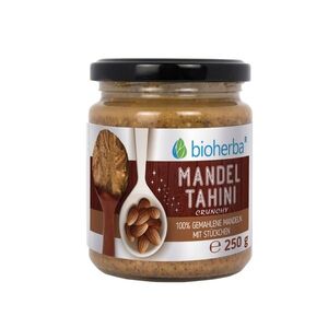 100% mandulás tahini darált mandulából, crunchy – 250 g – Bioherba kép