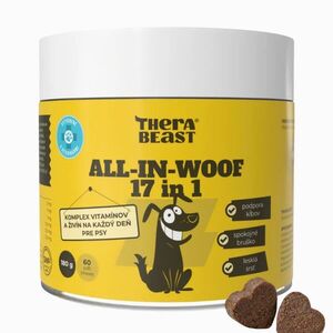 All-In-Woof 17 az 1-ben – vitamin-, probiotikum- és tápanyagkomplex kutyáknak – 60 db – Therabeast kép