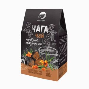 Chaga tea homoktövissel, szálas - 80 g - Alteya kép