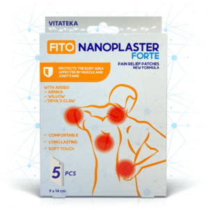 Fito Nanoplast Forte – tapasz izom- és ízületi fájdalomra – 5 db – Vitateka kép