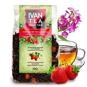 Ivan tea (keskenylevelű füzike) eperrel – 100 g – Vitateka kép