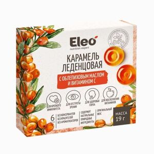 ELEO karamellcukorka homoktövisolajjal és C-vitaminnal – 6 db / 19 g kép
