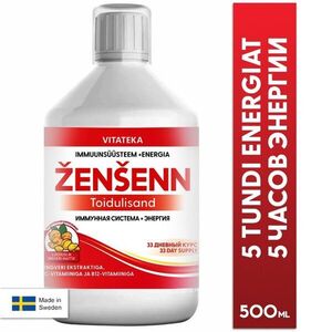 Vitateka vitaminos gyógynövényes ital – ginzeng, eleuthero és gyömbér – 500 ml kép