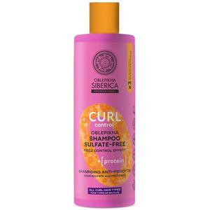 Oblepikha Siberica Curl Control proteines sampon göndör hajra szulfátmentes 400 ml kép