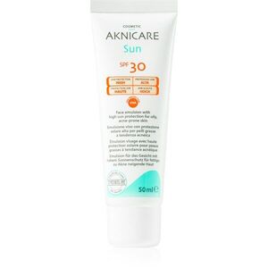 Synchroline Aknicare Sun védőkrém az aknéra hajlamos zsíros bőrre SPF 30 50 ml kép