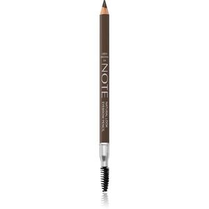 Note Cosmetique Natural Look szemöldök ceruza kefével 04 Deep Brown 1, 08 g kép