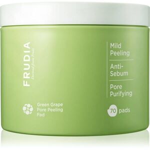 Frudia Green Grape arctisztító peeling párnácskát a fénylő arcbőr és a kitágult pórusok ellen 70 db kép