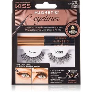 KISS Magnetic Eyeliner & Eyelash Kit mágneses műszempilla 07 Charm 1 pár kép