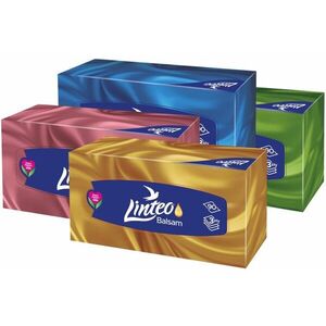 Linteo Paper Tissues Three-ply Paper, 90 pcs per box papírzsebkendő balzsammal 90 db kép