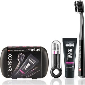 Curaprox Travel Set Black is White utazási készlet fogakra, nyelvre és ínyre kép