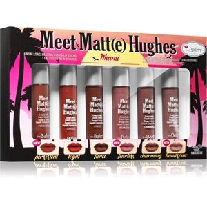 theBalm Meet Matt(e) Hughes Mini Kit Miami folyékony rúzs szett a hosszan tartó hatásért kép