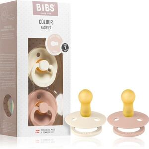 BIBS Colour Natural Rubber Size 1: 0+ months cumi Ivory / Blush 2 db kép