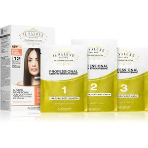 Alfaparf Milano Il Salone Milano Straightening Kit kisimító ápolás érzékeny hajra Illuminating Linseed Oil 1 db kép