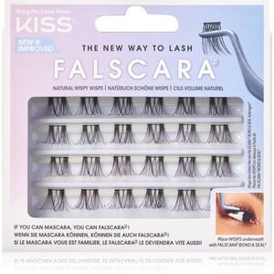KISS Falscara Wisp ragasztható tincses műszempillák Natural Wispy Wisps 24 db kép