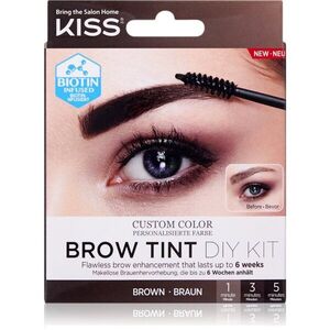 KISS Brow Tint DIY Kit szemöldökfesték árnyalat Brown 20 ml kép