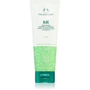 The Body Shop Aloe Soothing Cream Cleanser tisztító tej az arcbőr megnyugtatására 125 ml kép