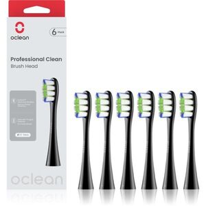 Oclean Professional Clean P1C5 tartalék kefék Fekete 6 db kép