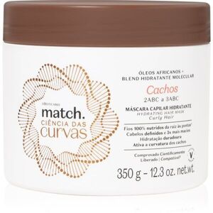 oBoticário Match. Science of Curves hidratáló maszk a hullámos és göndör hajra 350 ml kép
